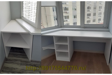 009 Стол на балконе.
ЛДСП Egger W1100 Белый Альпийский, ST9
