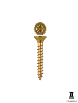 3.5х30 саморезы универсальные жёлтый цинк (11000 шт)
