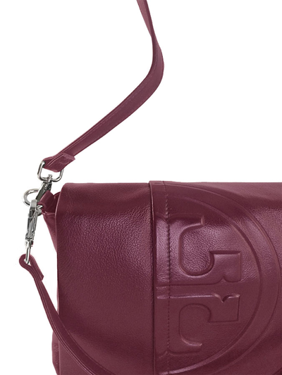 (АРТИКУЛ: 9853/4) СУМКА ЖЕНСКАЯ, НЕБОЛЬШАЯ, НАТУРАЛЬНАЯ КОЖА, БОРДОВАЯ, С ПЛЕЧЕВЫМ РЕМНЕМ