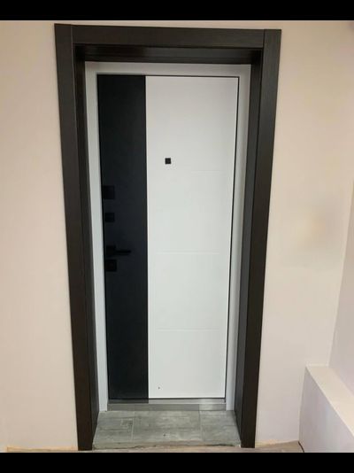 STEEL ART (МЕЛИТОПОЛЬ) HOUSE 236Д (АВАЛЛОН). ОЦИНКОВАННАЯ СТАЛЬ муар МЕЛАНЖ Bond /Ral 7043 (ЧЕРНЫЙ)/ ОЦИНКОВАННАЯ СТАЛЬ, муар Ral 9016 (БЕЛЫЙ). ДВУХЦВЕТНЫЙ КОРОБ.