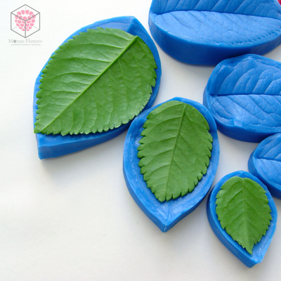 Набор вайнеров и каттеров "Листья розы Флорибунда"