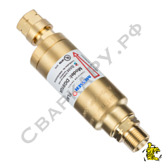 Клапан обратный огнепреградительный ацетилен-пропановый Messer GG91 FG G3/8 LH - G3/8 LH для резака