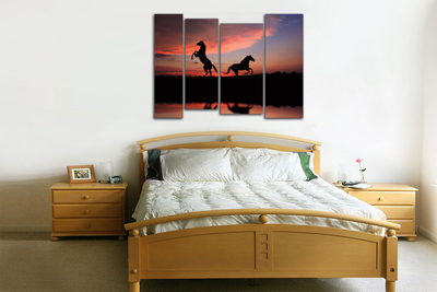 Модульная картина "Два коня"