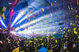 Конфетти на концерте