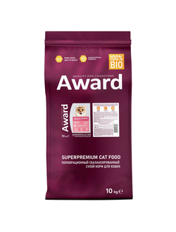 AWARD (Авард) Healthy growth, сухой корм для котят, Индейка, Курица 10 кг