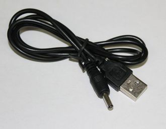 Кабель USB  штекер - 3,5*1,35 мм штекер 1 м