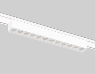 Светильник светодиодный трековый для шинопровода Magnetic Ultra Slim GV 1407 WH белый IP20 12W 4200K 48V 24° 230*26*24