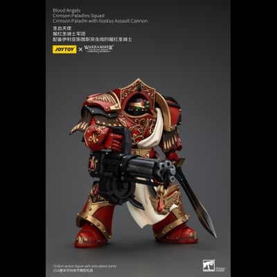 Алый паладин Кровавых Ангелов (Warhammer Horus Heresy) - КОЛЛЕКЦИОННАЯ ФИГУРКА 1/18 Blood Angels Crimson Paladin with Iliastus Assault Cannon (JT00294) - JOYTOY