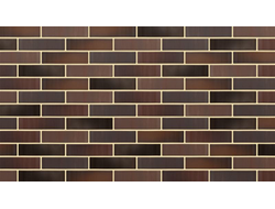 Кирпич облицовочный с флэш обжигом Графит гладкий 1 NF М200 Вышневолоцкая керамика