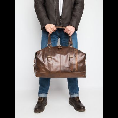 Кожаная дорожная сумка Campora Premium sienna (арт. 
4019-63)