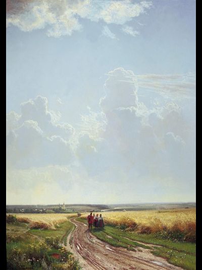 Картина обогреватель, репродукция Шишкина Полдень. В окрестностях Москвы