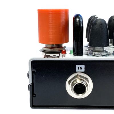 Насадка на кнопку педали эффектов, высокая (3D печать), 1 шт (оранжевая)