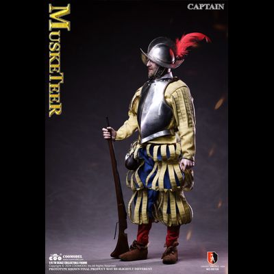 Испанский мушкетер-сержант (медно-никелевая версия) - КОЛЛЕКЦИОННАЯ ФИГУРКА 1/6 Series of Empires Spanish Conquistadors Nickel Silver Edition MUSKETEER SERGEANT (SE138) - COOMODEL