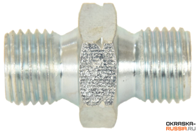 Переходник 1/4" на 1/4" (штуцер, адаптер, переходник) соединение для шлангов высокого давления