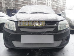Защита радиатора Lada Granta 2011-2014 (2 части) chrome