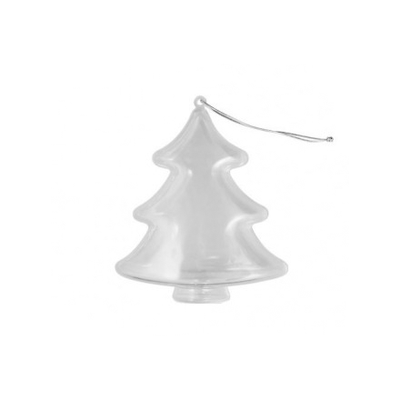 Заготовка — подвеска, раздельные части «Ёлочка», размер собранной: 4.3×8.8×10 см