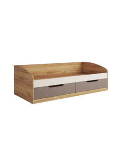 Кровать с ящиками КР-002 РИЧ Миндаль/Глиняный серый (Стиль)