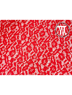 Гипюр-стрейч, цв. Красный