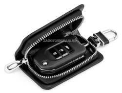 Ключница авто из натуральной гладкой кожи с логотипом SUBARU