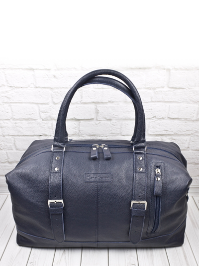 Кожаная дорожная сумка Campora blue (арт. 4019-19)