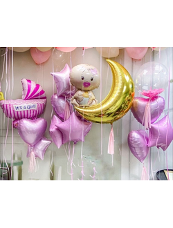 воздушный шар серебряный полумесяц краснодар