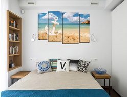 Модульная картина "Голубая лагуна"