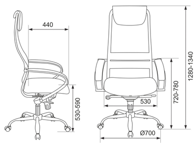 Кресло руководителя Бюрократ CH-609SL