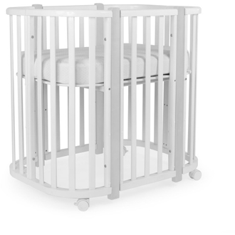 Кроватка-трансформер 5в1 Sweet Baby Palermo Белый / Серый (маятник)