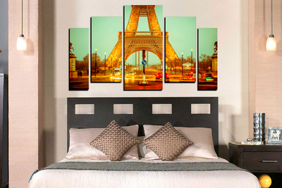 Модульная картина "Однажды в Париже"