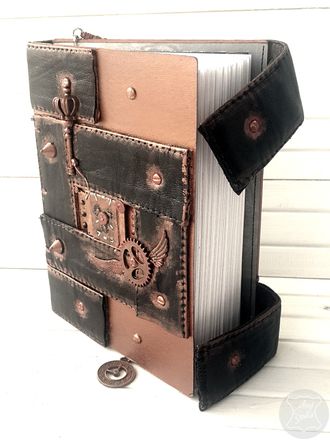 #авторский #блокнот #ручнаяработа #стимпанк #steampunk #подарок #кожаный #ежедневник #дизайнерский