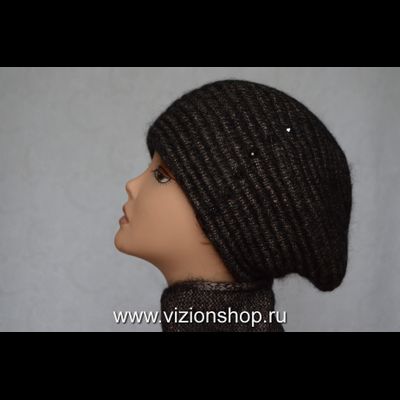 женский берет в полоску женский зима 2020 Италия Vizio фото