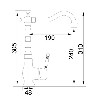 Смеситель Юкинокс UM 2103 BR