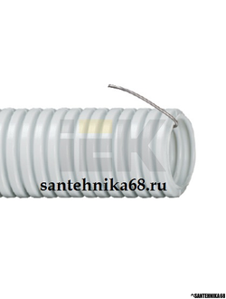 Труба гофрированная IEK ПВХ 20 с зондом (бухта 100м)