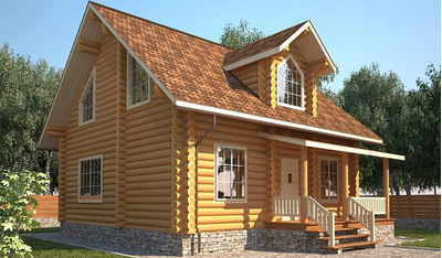 Дом из бревна ДБ-21, площадь 150 м2