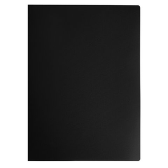 Папка на 4 кольцах STAFF, 25 мм, черная, до 170 листов, 0,5 мм, 225725