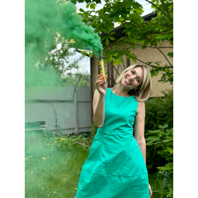 Оформление детского дня рождения в зелёном стиле № 1452