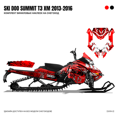 Наклейки на снегоход SKI DOO summit T3 2013 2014 2015 2016 #3319-2