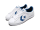 Купить со скидкой кожаные Кеды Converse One Star White с синей звездой 157807C