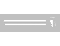Молдинг гладкий DECOMASTER A032 (28*11*2000мм)
