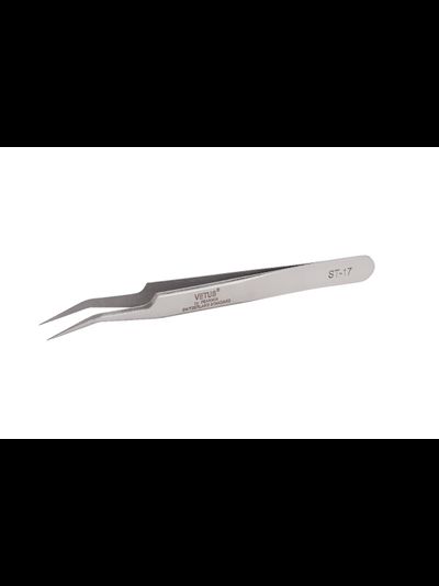Пинцет VETUS - Прямой с Изгибом (ST-17)