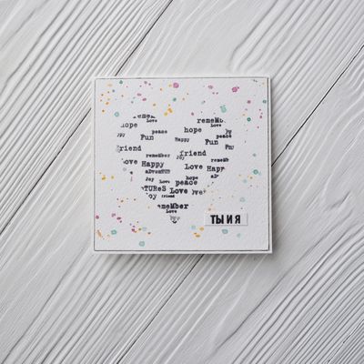 ФП штамп &quot;Фон - английские надписи&quot;