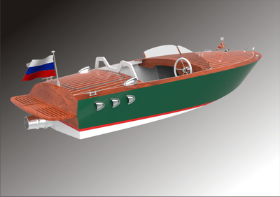 Моторная лодка с водометным движителем Bullitt Jet