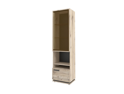 Гостиная NATURE (НАТУРА) - NATURE 13 Шкаф для посуды Гаскон Пайн-Черный