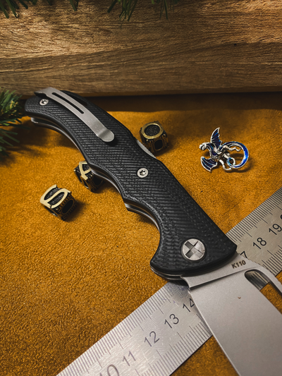 Складной нож Кайман EVO сталь K110, рукоять G10, цвет черный