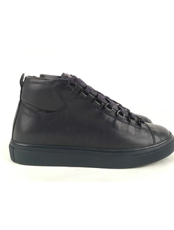 Зимние мужские кеды Balenciaga High Black Winter