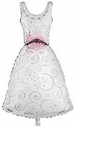 Шар (41&#039;&#039;/104 см) Фигура, Платье невесты, 1 шт.