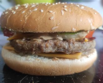 Гамбургер по домашнему с говяжьей котлетой | ферма СытникЪ