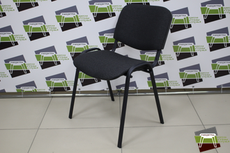 Стул ИЗО черная рама, ткань серая