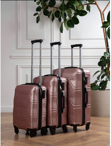 Чемодан большой Top Travel ABS L пудровый