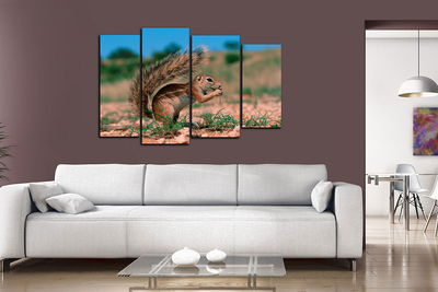 Модульная картина "Маленький грызун"